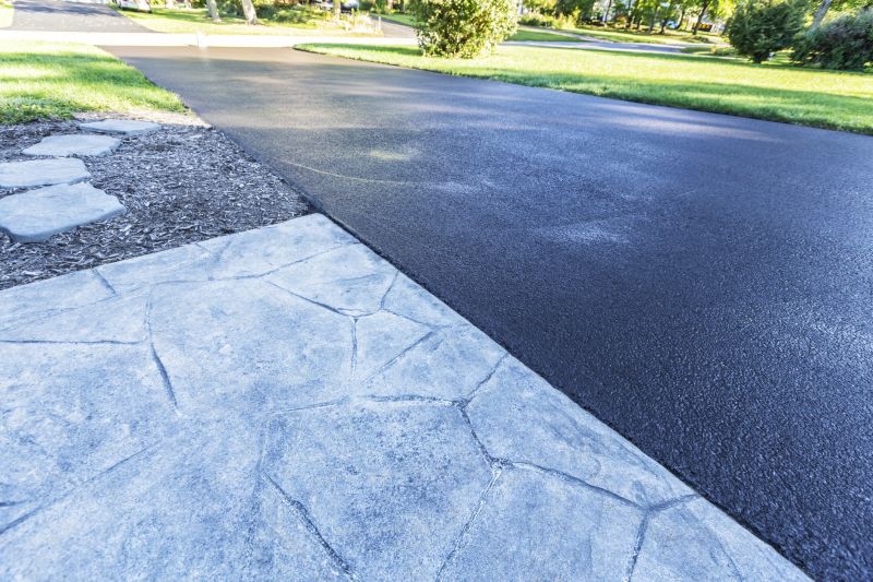 Stamped Asphalt Driveway Installation
