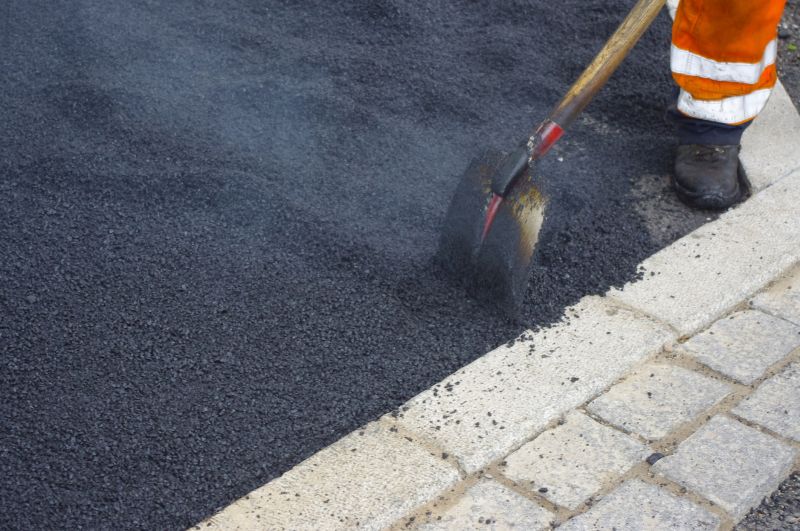 Stamped Asphalt Driveway Installation