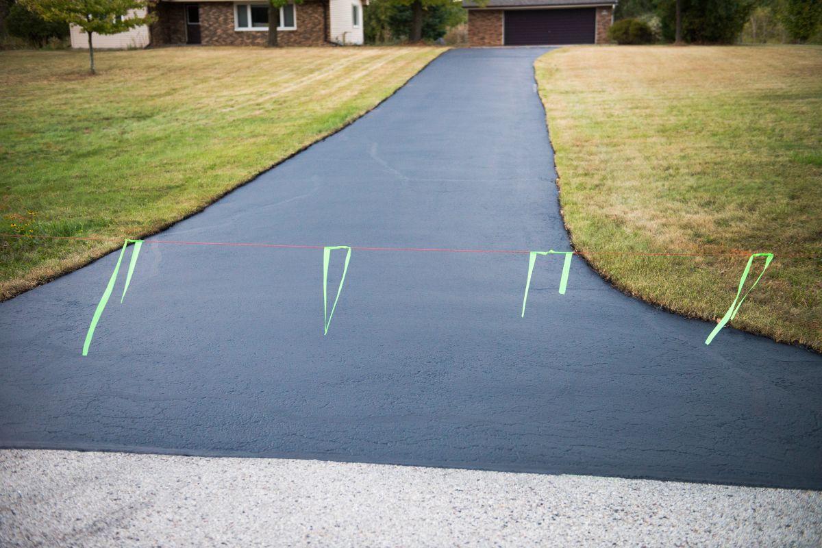 Stamped Asphalt Driveway Installation